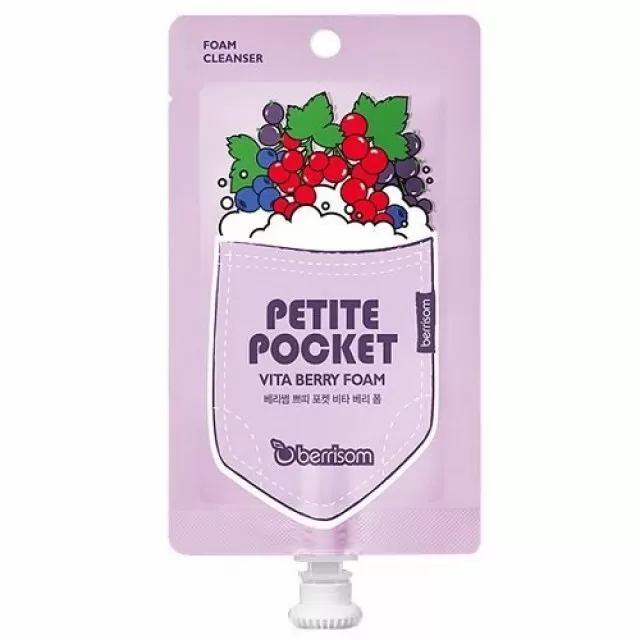 berrisom Petite Pocket Пенка для умывания с ягодами | 30г | Petite Pocket Vita Berry Foam