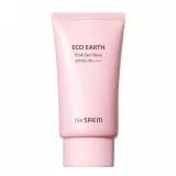 the SAEM ECO EARTH Солнцезащитный крем-база с каламиновой пудрой SPF 50+ PA++++ | 50г | ECO EARTH Pink Sun Base SPF 50+ PA++++