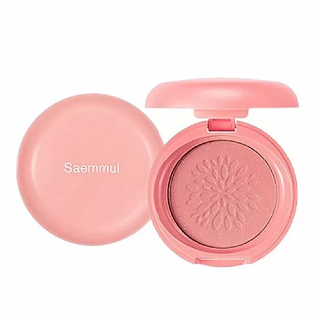 the SAEM Saemmul Румяна сатиновые, 04 сияющий персиковый | 6г | Saemmul Smile Bebe Blusher, 04 Bling Peach