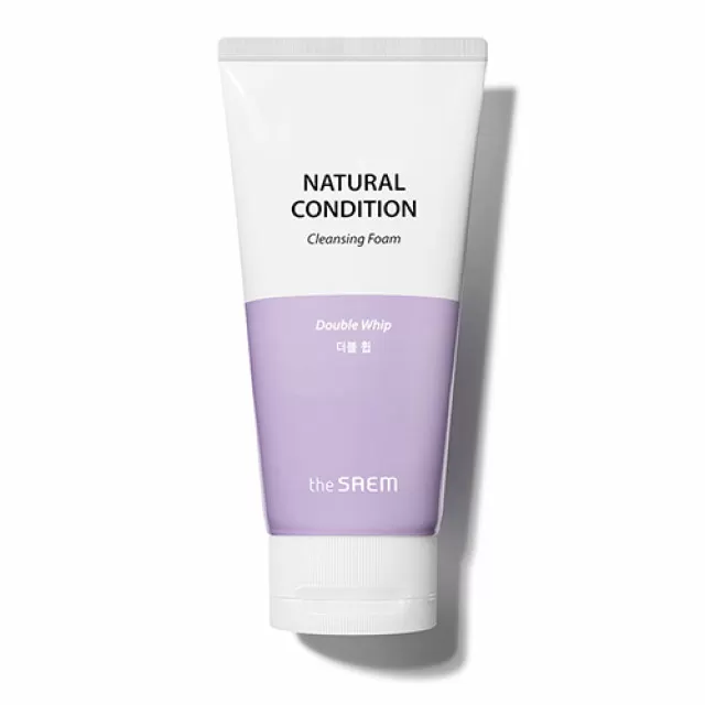 the SAEM NATURAL CONDITION Пенка для умывания смягчающая | 150мл | NATURAL CONDITION Cleansing Foam Double Whip