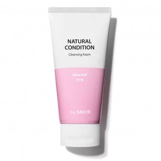 the SAEM NATURAL CONDITION Пенка для умывания слабокислотная для pH баланса | 150мл | NATURAL CONDITION Cleansing Foam Weak Acid