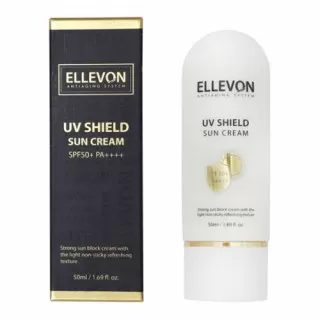 ELLEVON Солнцезащитный крем SPF 50+ PA++++ | 50мл | UV Shield Sun Cream SPF 50+ PA++++