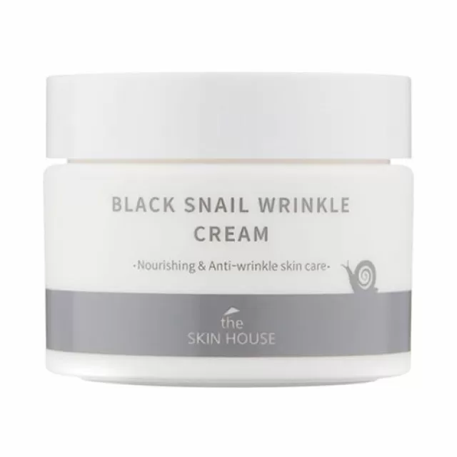 the SKIN HOUSE Крем омолаживающий с муцином и экстрактом черных бобов | 50мл | Black Snail Wrinkle Cream