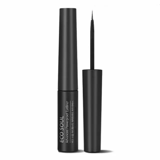 the SAEM ECO SOUL Подводка для глаз, 01 черная | 5мл | ECO SOUL Advanced Powerproof Eyeliner, 01 Black