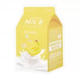 A PIEU Milk One-Pack Маска тканевая с молочными протеинами и экстрактом банана | 30г | APIEU Banana Milk One-Pack