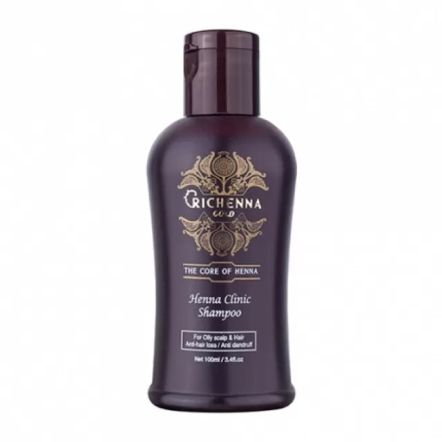 RICHENNA GOLD Шампунь с хной и комплексом восточных трав | 100мл | GOLD Henna Clinic Shampoo