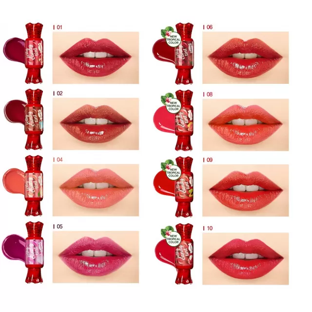 the SAEM Saemmul Тинт для губ гелевый, 01 гранат | 8г | Saemmul Jelly Candy Tint, 01 Pomegranate