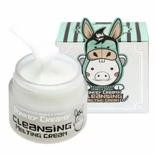 Elizavecca Donkey Piggy Крем очищающий с ослиным молоком | 100г | Donkey Piggy Donkey Creamy Cleansing Melting Cream
