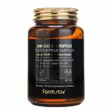 FarmStay Сыворотка омолаживающая с пептидами и золотом | 250мл | 24K Gold and Peptide Solution Prime Ampoule