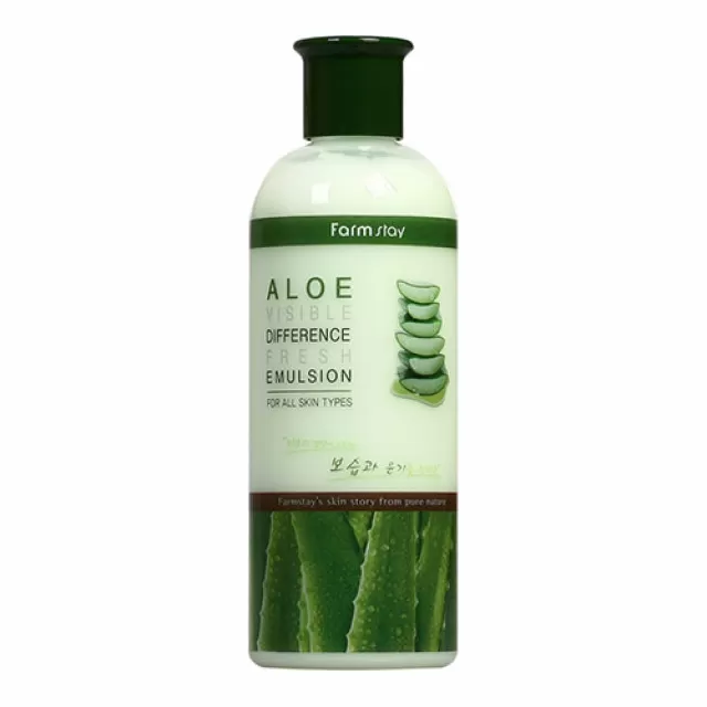 FarmStay Aloe Visible Difference Эмульсия успокаивающая с экстрактом алоэ | 350мл | Aloe Visible Difference Fresh Emulsion