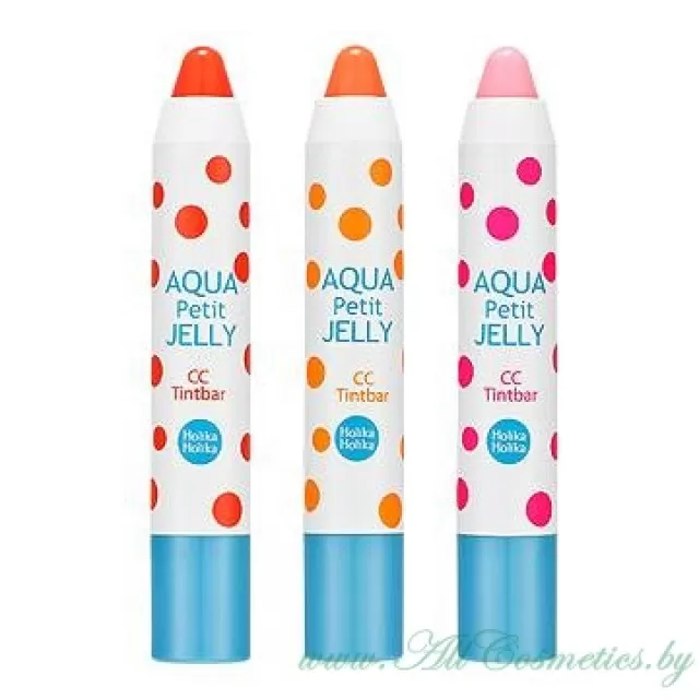 Holika Holika Aqua Petit СС Желейный тинт-карандаш для губ, No.01 Cherry - Вишня | 2.4г | Jelly CC Tint bar