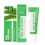 FarmStay Бальзам для губ увлажняющий с алоэ | 10мл | Real Aloe Vera Essential Lip Balm