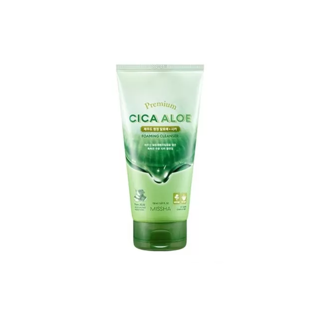 MISSHA Premium Cica Aloe Пенка для умывания c экстрактом центеллы и алоэ | 150мл | Cica Aloe Foaming Cleanser