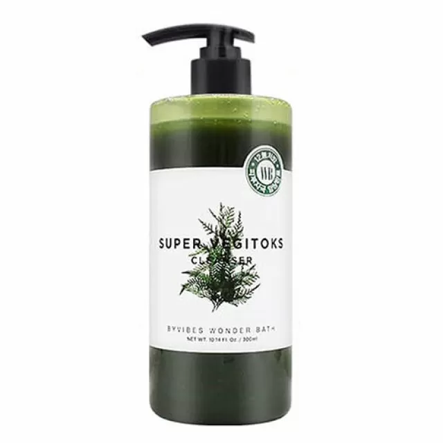 Wonder Bath Super Vegitoks Детокс-гель для умывания универсальный | 300мл | Super Vegitoks Cleanser GreenWonder Bath Детокс-гель для умывания универсальный | 300мл | Super Vegitoks Cleanser Green