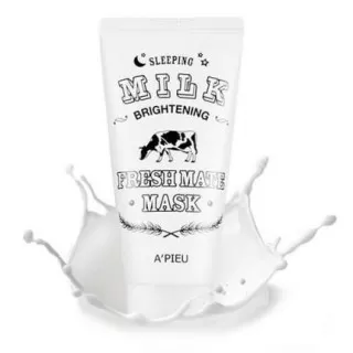 A PIEU Fresh Mate Mask Маска ночная молочная осветляющая для лица | 50мл | APIEU Fresh Mate Sleeping Milk Brightening Mask