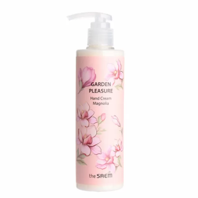 the SAEM Garden Pleasure Крем увлажняющий для рук с экстрактом магнолии | 300мл | Garden Pleasure Hand Cream Magnolia