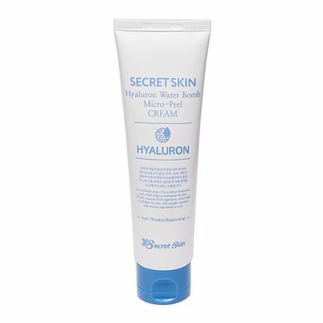 Secret Skin Hyaluron Крем увлажняющий гиалуроновый с эффектом микро-пилинга | 70г | Hyaluron Water Bomb Micro-Peel Cream