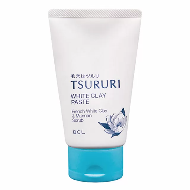 BCL TSURURI Пенка-скраб для умывания и очищения пор с белой глиной | 120г | TSURURI White Clay Paste
