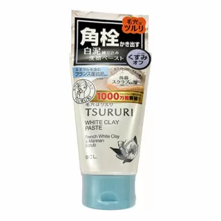 BCL TSURURI Пенка-скраб для умывания и очищения пор с белой глиной | 120г | TSURURI White Clay Paste