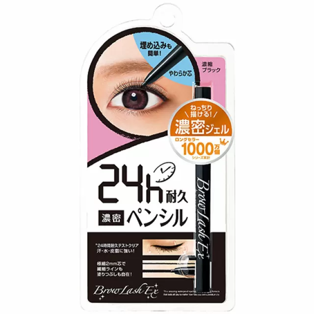 BCL Browlash Карандаш для глаз гелевый водостойкий, черный | 4.5мл | BrowLash Ex Water Strong Line, Black