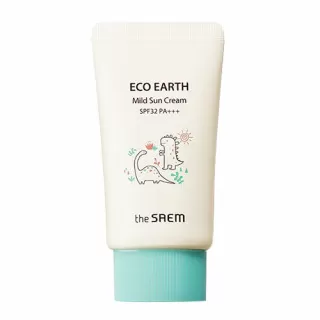 the SAEM ECO EARTH Cолнцезащитный крем мягкий SPF 32 PA+++ | 60мл | ECO EARTH Mild Sun Cream SPF 32 PA+++