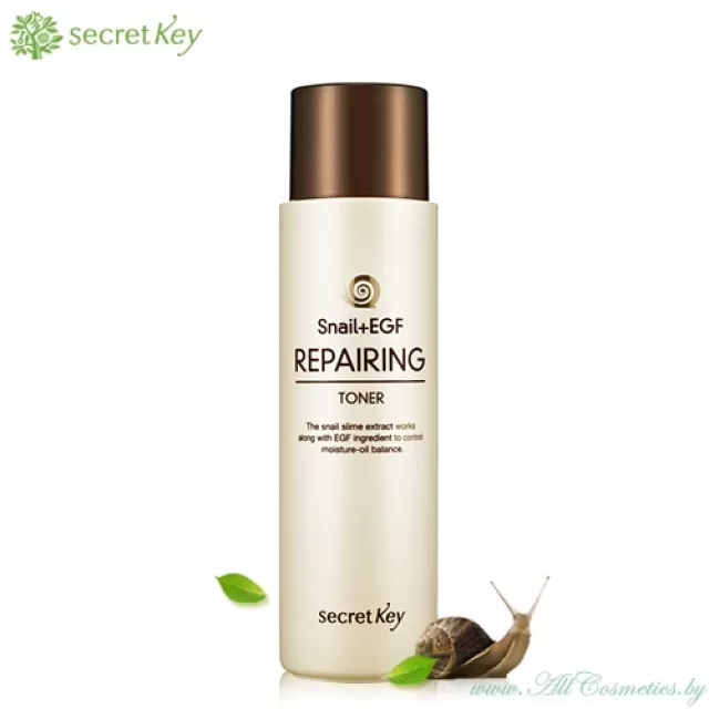 Secret Key Snail Тоник восстанавливающий, с экстрактом секреции улитки и EGF | 150мл | Snail Repairing Toner