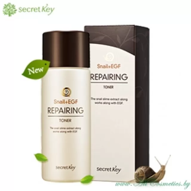 Secret Key Snail Тоник восстанавливающий, с экстрактом секреции улитки и EGF | 150мл | Snail Repairing Toner