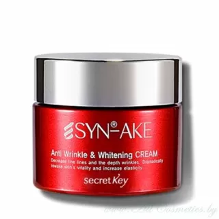 Secret Key SYN-AKE Крем антивозрастной, отбеливающий, с пептидом | 50г | SYN-AKE Anti Wrinkle and Whitening Cream