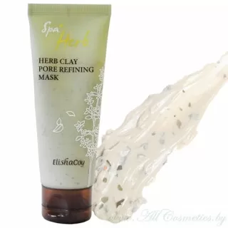 ElishaCoy Spa Herb Маска для очищения пор, на основе трав и глины | 100г | Spa Herb Clay Pore Refining Mask