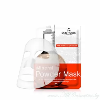 the SKIN HOUSE Маска тканевая, для жирной кожи лица с воспалениями | 20г | Mineral Powder Mask