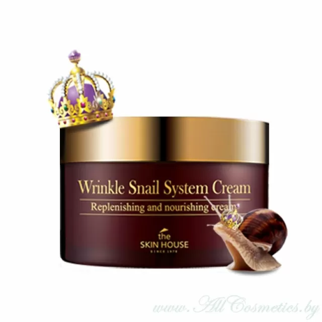 the SKIN HOUSE Wrinkle Крем антивозрастной, с экстрактом секреции улитки | 100мл | Wrinkle Snail System Cream