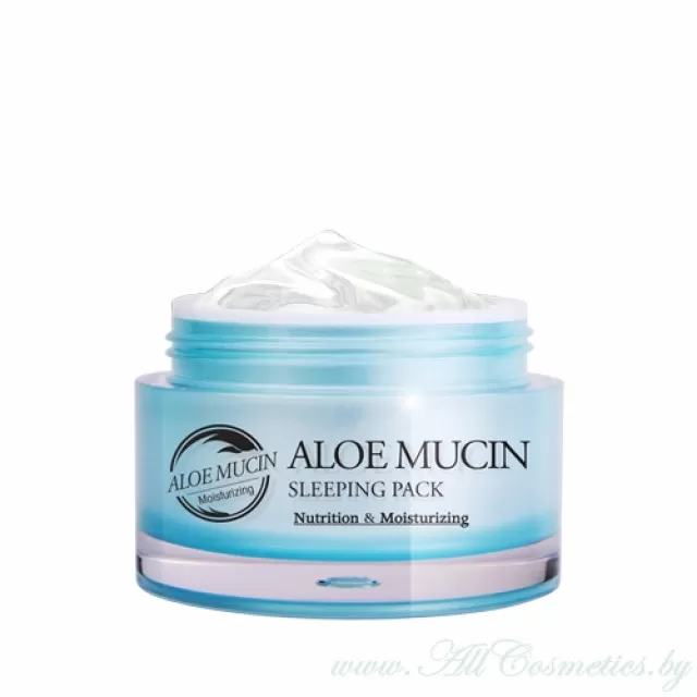 the SKIN HOUSE ALOE MUCIN Маска ночная, с муцином Алоэ | 50мл | ALOE MUCIN Sleeping Pack