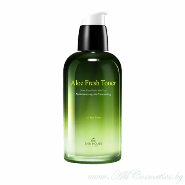 the SKIN HOUSE Aloe Fresh Тонер, успокаивающий кожу, смягчающий и увлажняющий, с экстрактом Алоэ | 130мл | Aloe Fresh Toner