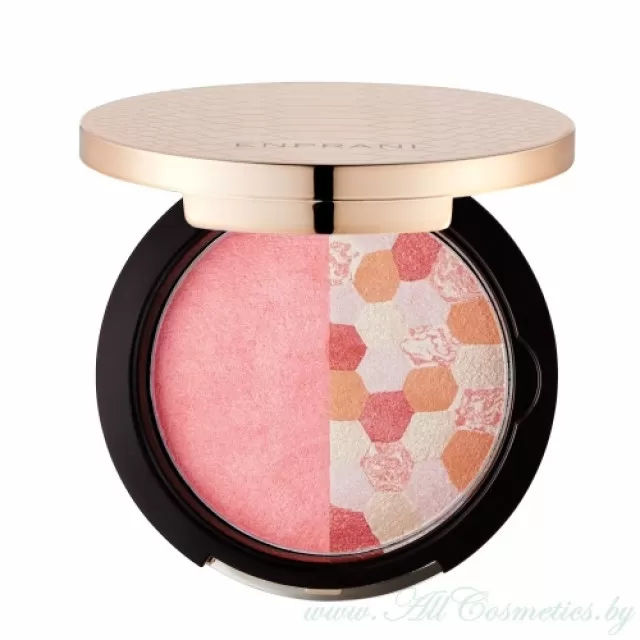 ENPRANI Delicate Radiance Запеченные румяна хайлайтер, Деликатное сияние, No.01 Pink Blending (Розовое сочетание) | Delicate Radiance Multi Duo, No.01 Pink Blending