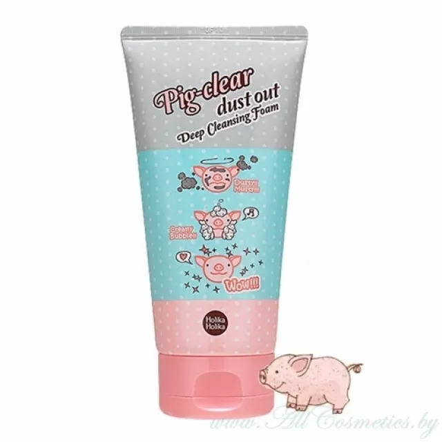 Holika Holika Pig-clear Глубоко очищающая пенка для лица | 150мл | Pig-clear Dust Out Deep Cleansing Foam