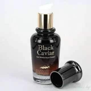 Holika Holika Black Caviar Сыворотка питательная, антивозрастная, Черная икра | 45мл | Black Caviar Anti Wrinkle Royal Essence