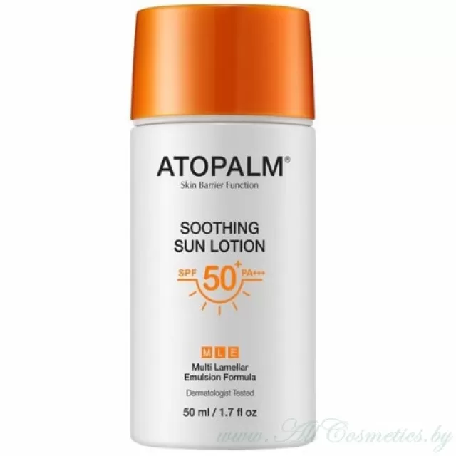 ATOPALM Лосьон солнцезащитный, смягчающий, SPF 50+ PA+++ | 50мл | ATOPALM MLE Soothing Sun Lotion, SPF 50+ PA+++