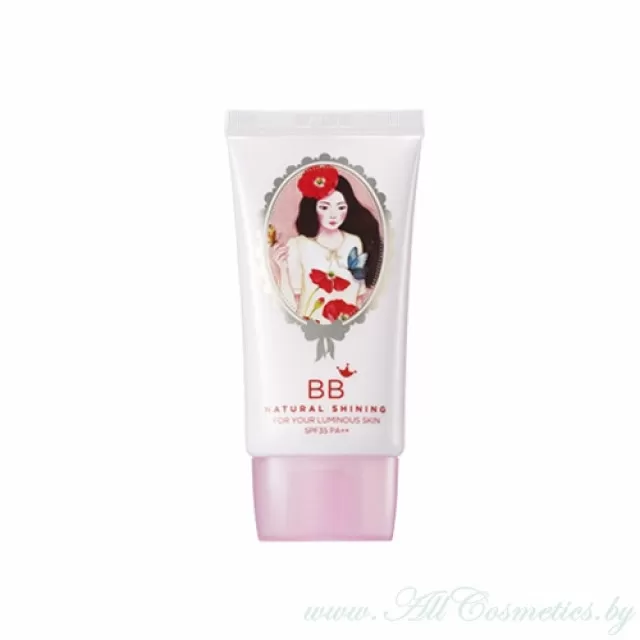 Shara Shara ВВ крем сияющий, с жемчужными микрочастицами, SPF35 PA++ | 40г | Natural Shining BB Cream, SPF35 PA++