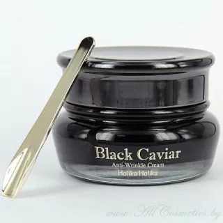 Holika Holika Black Caviar Лифтинг крем для кожи лица, питательный, антивозрастной, Черная икра | 50мл | Black Caviar Anti Wrinkle Cream