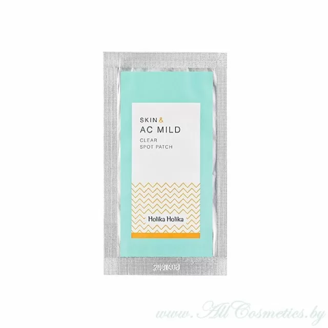 Holika Holika SKIN and AC MILD Очищающий пластырь, для проблемной кожи | 1г | SKIN and AC MILD Clear Spot Patch