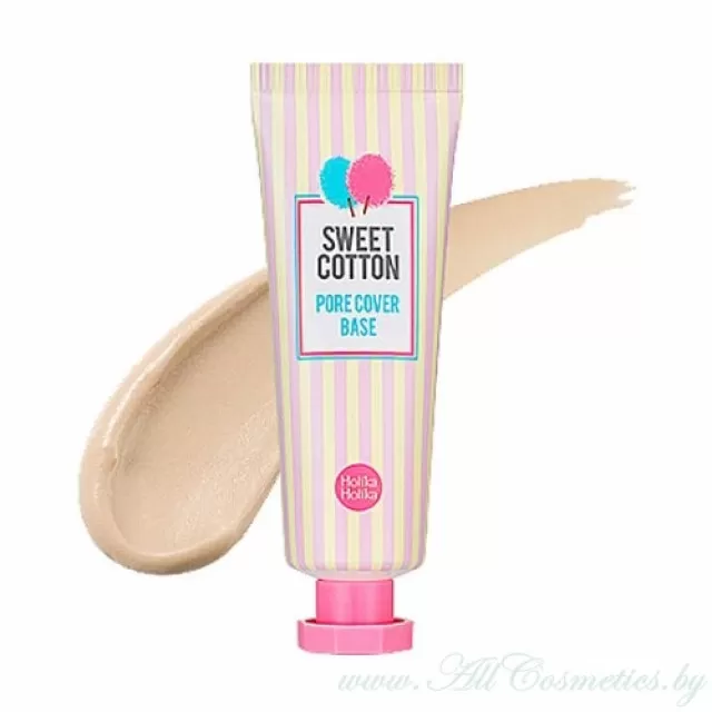 Holika Holika SWEET COTTON Pore Cover База под макияж, матирующая | 25мл | SWEET COTTON Pore Cover Base