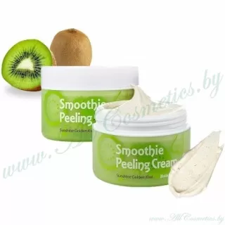 Holika Holika Smoothie Peeling Пилинг-крем для лица, для глубокой очистки, Киви | 75мл | Smoothie Peeling Cream Sunshine Golden Kiwi
