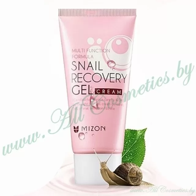 MIZON Snail Легкий восстанавливающий гель крем, с фильтратом секреции улитки | 45мл | Snail Recovery Gel Cream