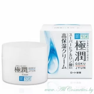Hada Labo Gokujyun Крем для лица, увлажняющий, с гиалуроновой кислотой | 50г | Super Hyaluronic Acid Moisturizing Cream