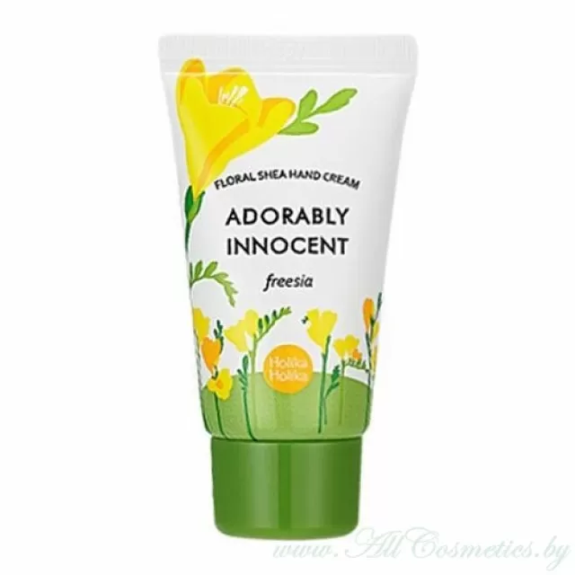 Holika Holika Floral Крем питательный для рук, ADORABLY INNOCENT (Freesia) - Фрезия | 30мл | Floral Shea Hand Cream