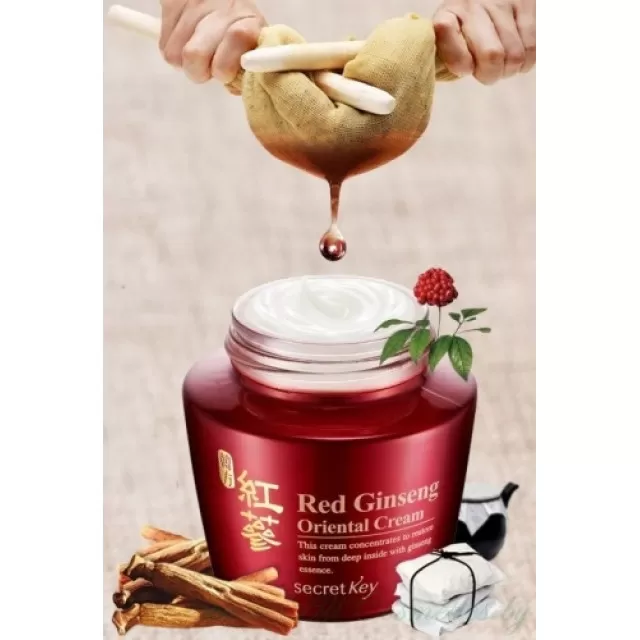 Secret Key Red Ginseng Крем восточный, для лица, с красным женьшенем | 55г | Red Ginseng Oriental Cream