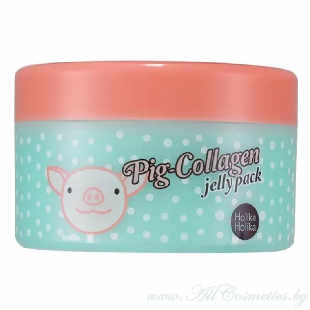 Holika Holika Pig-Collagen Маска ночная, для лица, с коллагеном | 80г | Pig-Collagen Jelly Pack