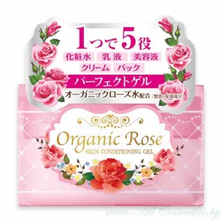 MEISHOKU Organic Rose Гель-кондиционер для кожи лица, увлажняющий, с экстрактом дамасской розы | 90г | Organic Rose Skin Conditioning Gel