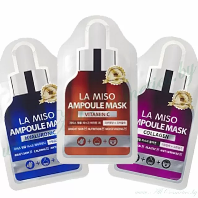 LA MISO Маска ампульная, с Гиалуроновой кислотой | 25г | LA MISO Ampoule Mask, HYALURONIC ACID